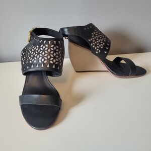 Rebecca Minkoff Laser Cut Wedge Sandals, VGUC, Size 7.5